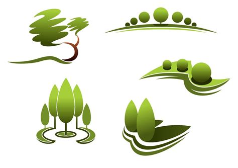 Landscape design elements 11230792 Vector Art at Vecteezy