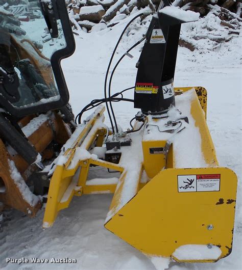 Erskine 1812 skid steer snow blower in Rochester, MN | Item DF9630 sold | Purple Wave