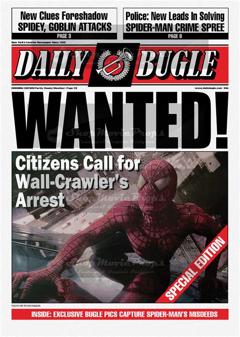 First Page Daily Bugle Spider Man Hero Or Zero Hong Kong | ubicaciondepersonas.cdmx.gob.mx