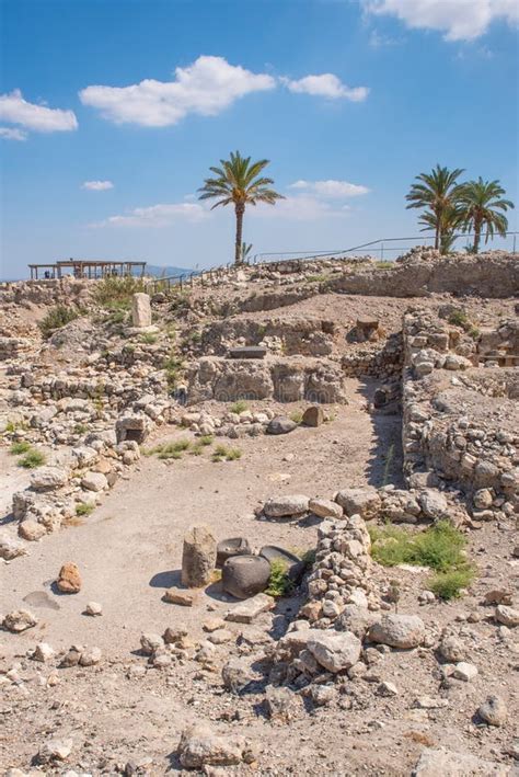 Tel Megiddo National Park is an Archaeological Site. Also Known As Armageddon Stock Image ...