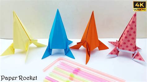 How to Make Paper Rocket Launcher | Handmade Paper Toys | Origami ...