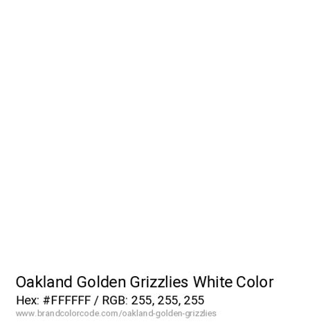 Oakland Golden Grizzlies Brand Color Codes » BrandColorCode.com