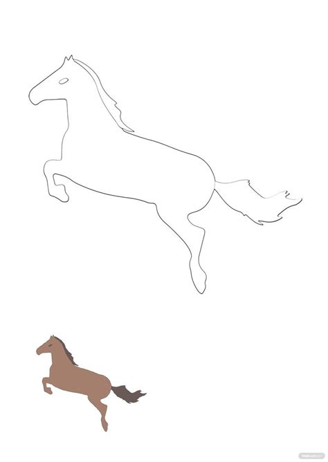 Free Horse Jumping Coloring Pages