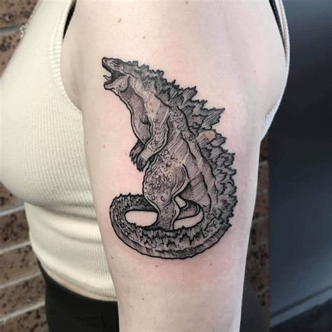 Godzilla by Layne at Painted Horse, NSW Australia. : r/tattoos