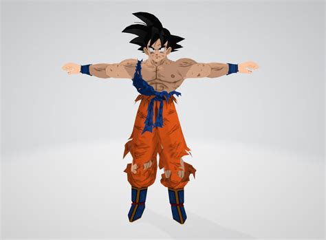 Goku Model Sheet