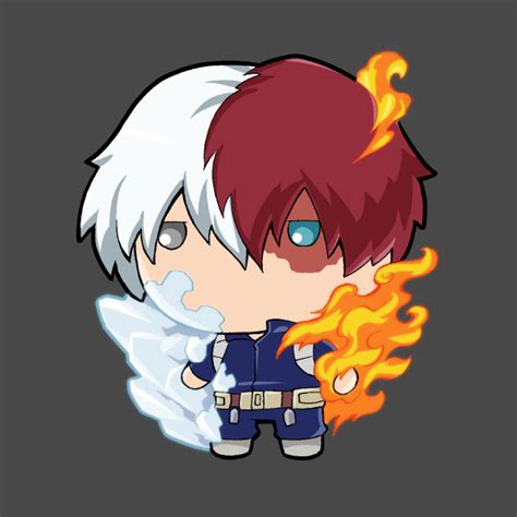 Lil Half-Cold Half-Hot Hero - Shoto Todoroki - T-Shirt | TeePublic