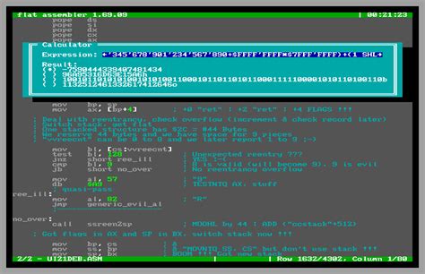 flat assembler - [Done!] Calculator for FASM IDE (most notably DOS ...)