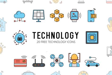 Technology Vector Free Icon Set - GraphicSurf.com