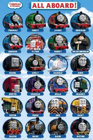 Thomas and Friends Regular Poster (01-0328) | Thomas and friends, Thomas and his friends, Thomas ...