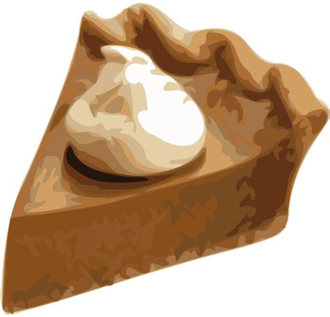 Pumpkin Pie Slice Free Vector / 4Vector