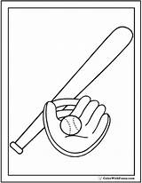 Baseball Bat Coloring Pages sketch template