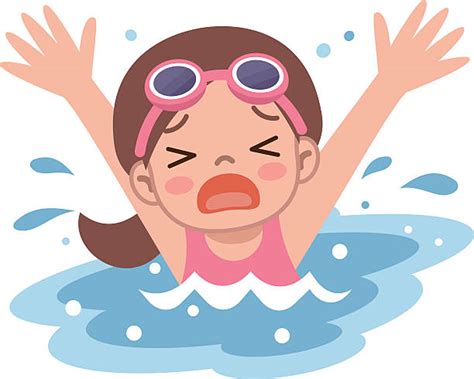 Drowning Kid stock vectors - iStock