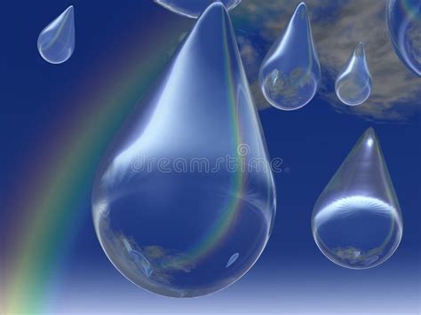 Rainbow Raindrops Stock Images - Image: 586364