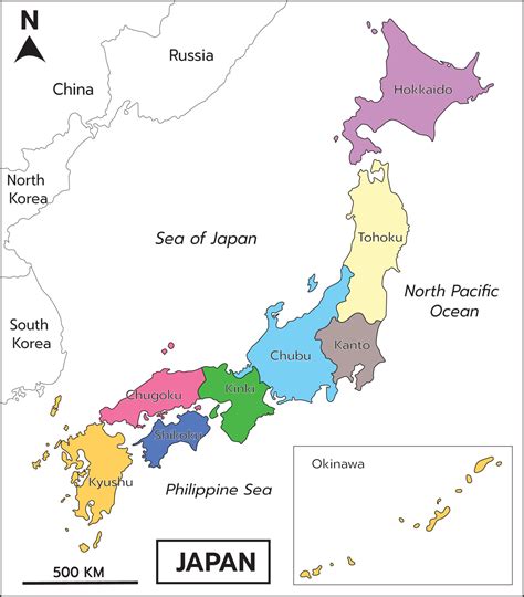 Map Of Japan And Neighboring Countries - Eirena Marie-Ann