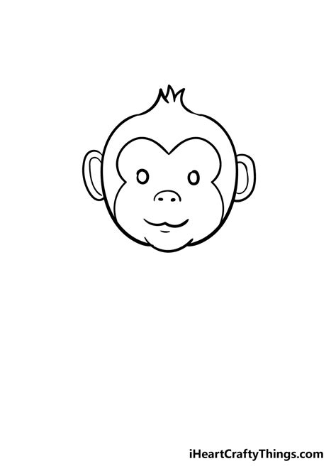 Monkey Drawing - How To Draw A Monkey Step By Step