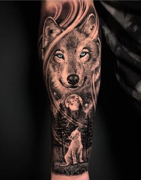 Pin by Ashley Longo on Tattoos in 2024 | Half sleeve tattoos wolf, Wolf tattoo sleeve, Wolf tattoos