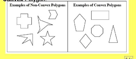 Classify each figure as a convex polygon or nonconvex polygon. - Brainly.ph