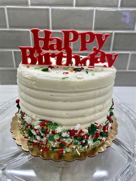 Christmas Birthday Cake - CakeCentral.com