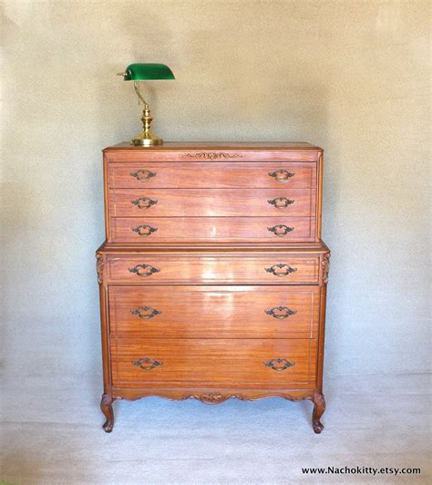 1910s Highboy Dresser, Original Finish, Original Hardware, Lovely ...