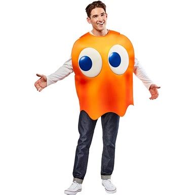 Clyde Orange Pac-Man Monster Adult Costume