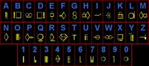 Kryptonian | Smallville, Letter symbols, Alphabet