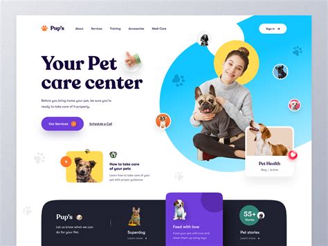 Pet Care Website by Farzan Faruk for Orizon: UI/UX Design Agency on ...