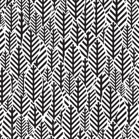 ornement composition graphique feuilles en noir et blanc | Motifs noir et blanc, Noir et blanc ...