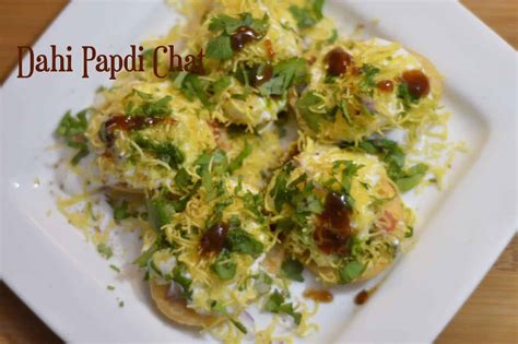 Dahi Papdi Chaat Recipe-Using Sweet Potato - Indian Veggie Delight