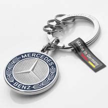 Keychains Stuttgart silver stainless steel genuine Mercedes-Benz ...