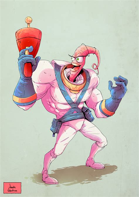 Earthworm Jim - Commission on Behance