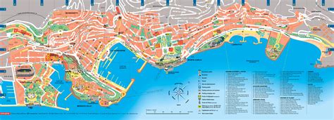 Detailed road and tourist map of Monaco. Monaco detailed road and tourist map | Vidiani.com ...