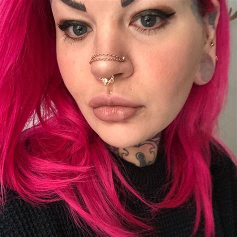 The big pink in 2021 | Cool ear piercings, Nose piercing, Nose chain