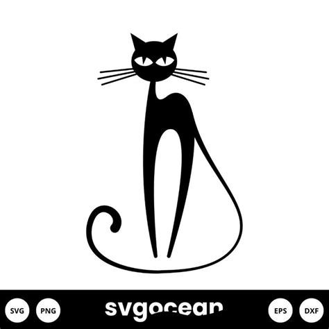 Halloween Cat Svg vector for instant download - Svg Ocean — svgocean