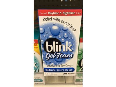 Blink Gel Tears Lubricating Eye Drops Ingredients and Reviews