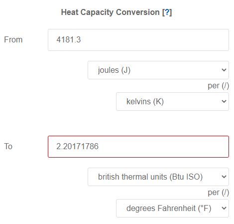 Heat Capacity Converter