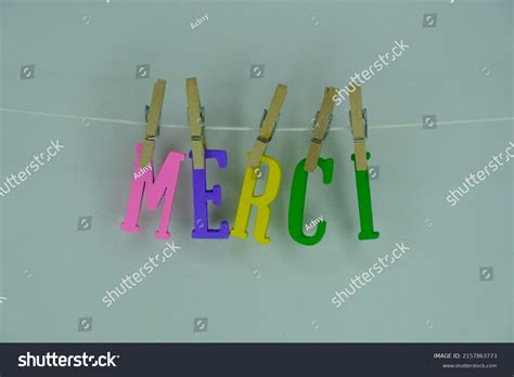 Word Merci Oh White Background Definition Stock Photo 2157863773 ...