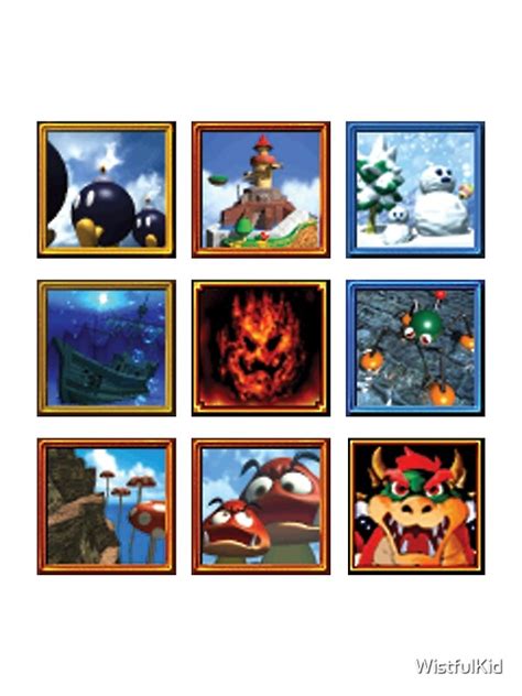 "Super Mario 64 Paintings" Canvas Prints by WistfulKid | Redbubble