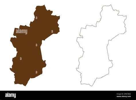 Vechta district (Federal Republic of Germany, rural district, State of Lower Saxony) map vector ...