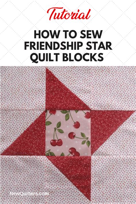 Friendship Star Quilt Block Tutorial | New Quilters