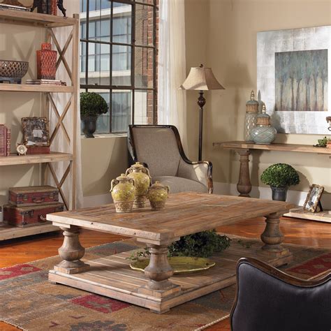 Salvaged Wood Rustic Coffee Table 60" | Zin Home