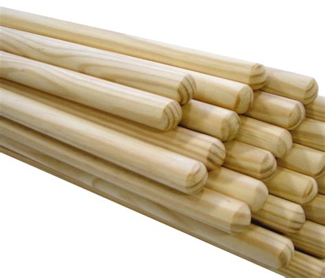 Pack of 12 x First Quality Woooden Pine Broom Handles 1500 x 28.3mm ...