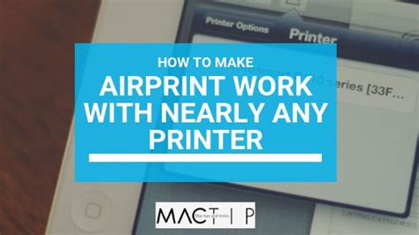 How to Make AirPrint Work with Nearly Any Printer – MacTip