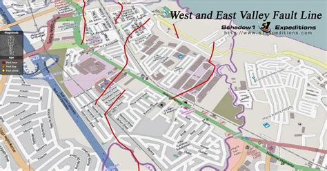 Interactive Map for the West and East Valley Fault Line on Rizal, Metro ...