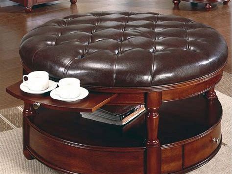 Round Storage Ottoman | Home Design Ideas