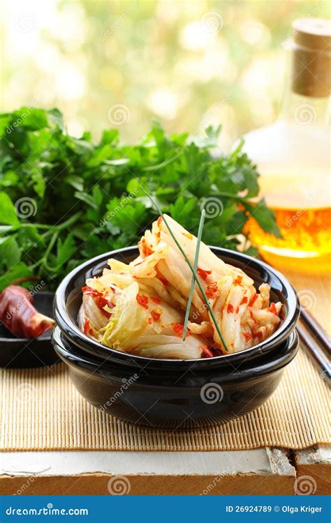 Korean cabbage kimchi stock image. Image of korea, fermentation - 26924789