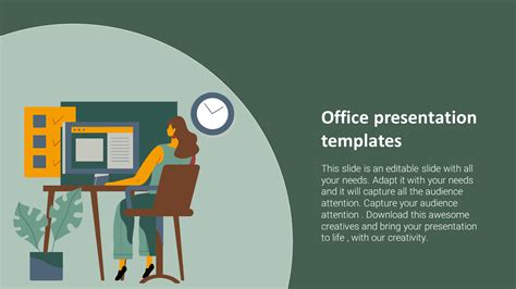 Elegant Office Presentation Templates Slide Design