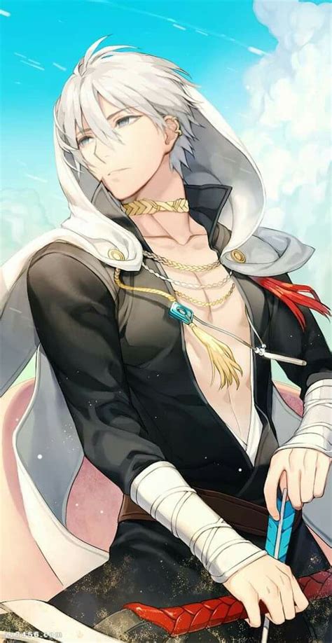 Male archer. White hair. | Cute anime guys, Anime, Cute anime boy