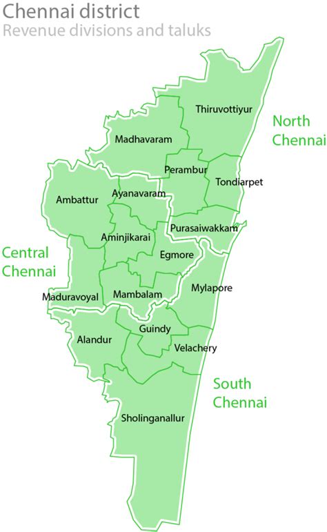 Download From Wikipedia, The Free Encyclopedia - Chennai District Map ...