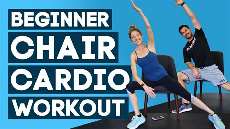 Beginners Chair Cardio Workout For Weight Loss. No Impact Seated Cardio Class - Caroline Jordan