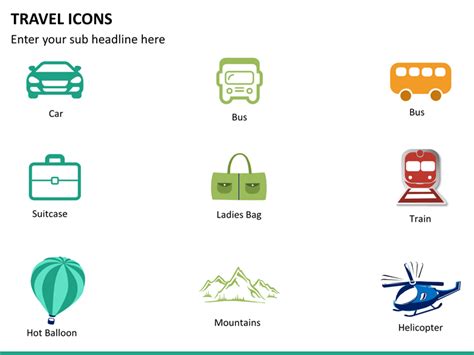 Travel Icons for PowerPoint and Google Slides - PPT Slides